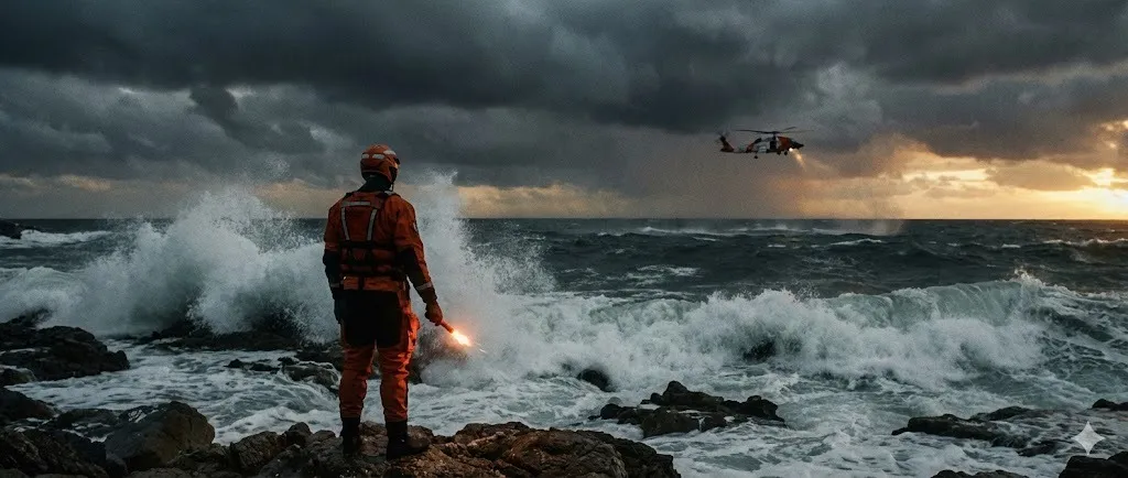 Google Nano Banana AI model generating a realistic cinematic storm scene with dynamic lighting